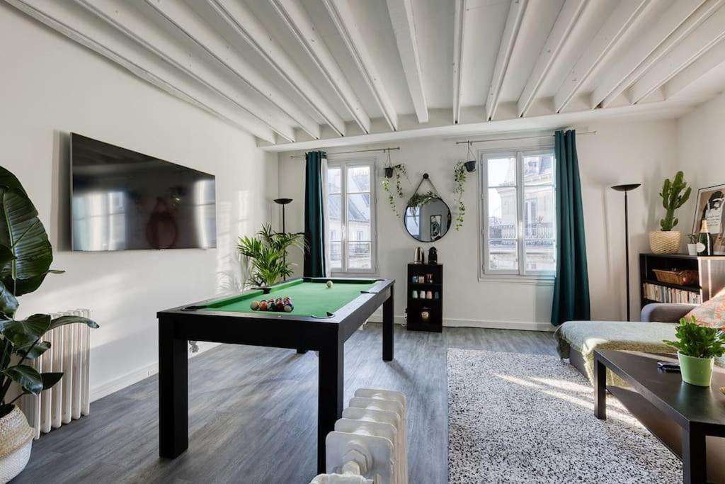 Nice Flat With Billard And View Paris Exterior foto